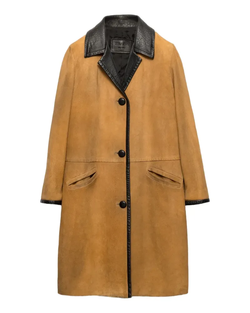 Prada Mantel aus Wildleder - Braun Braun