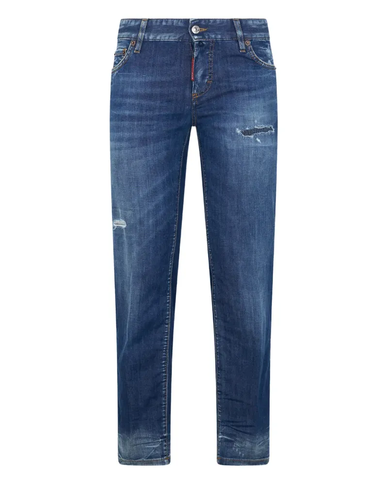 Dsquared2 Jenna Hose im Distressed-Look - Blau Blau