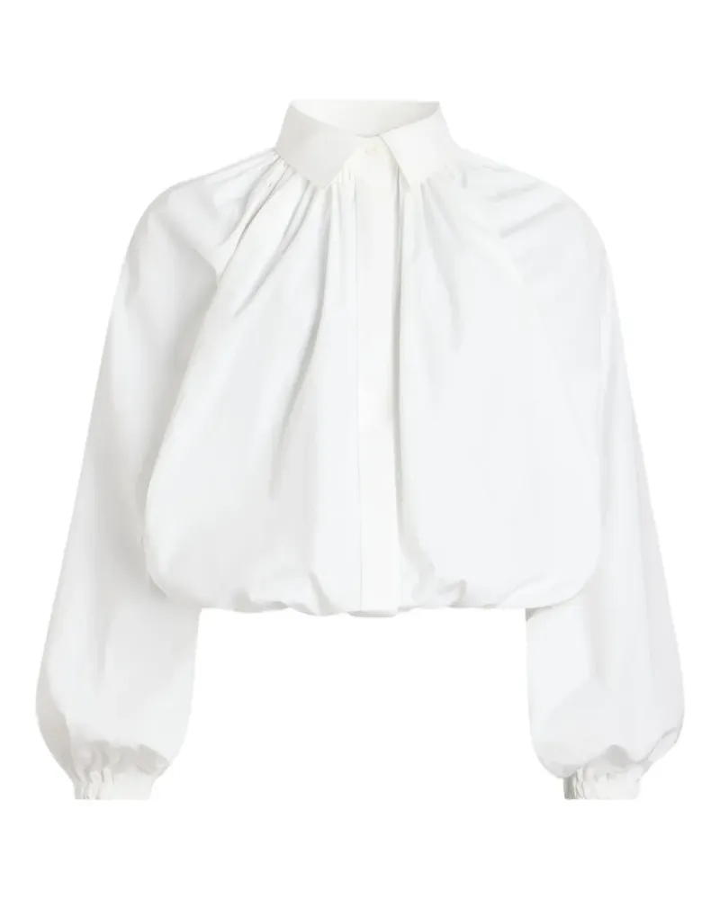 Patou Bluse aus Popeline - Weiß Weiß
