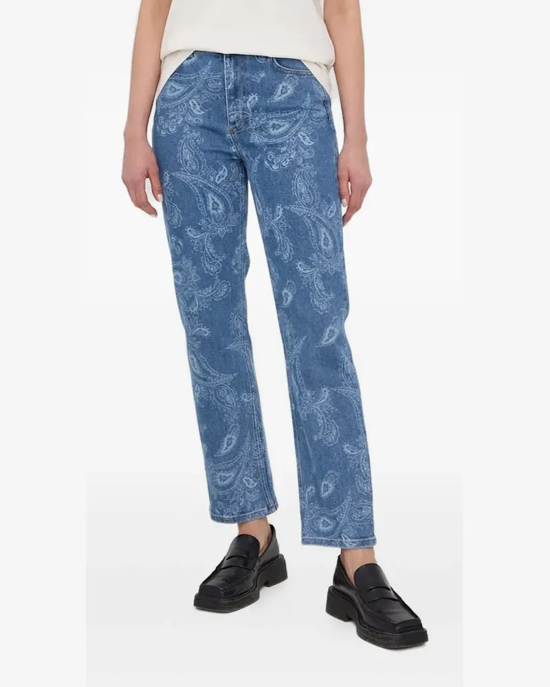 The Kooples Jeans mit Paisley-Print - Blau Blau