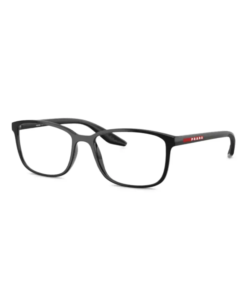 Prada 07RV Brille mit eckigem Gestell - Schwarz Schwarz