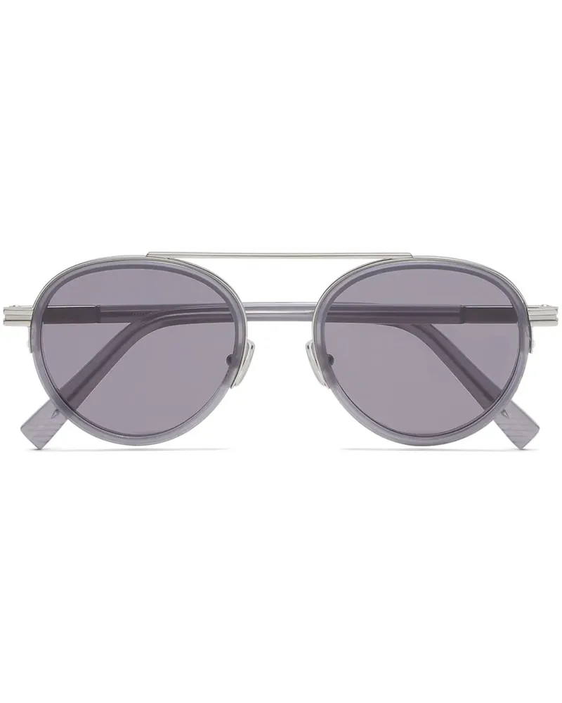 Ermenegildo Zegna Getönte Pilotenbrille - Grau Grau