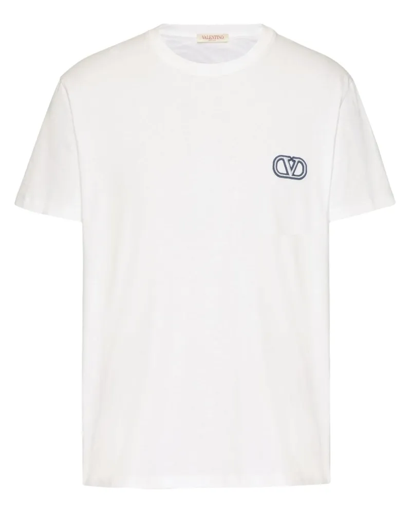 Valentino Garavani T-Shirt mit VLogo Signature - Weiß Weiß