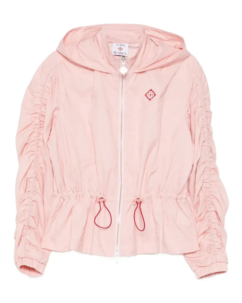 Casablanca Paris ruched drawstring jacket - Rosa Rosa