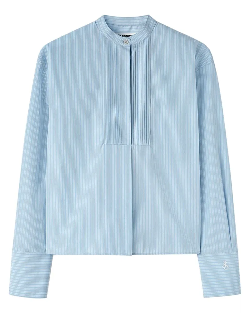 Jil Sander Gestreiftes Hemd - Blau Blau