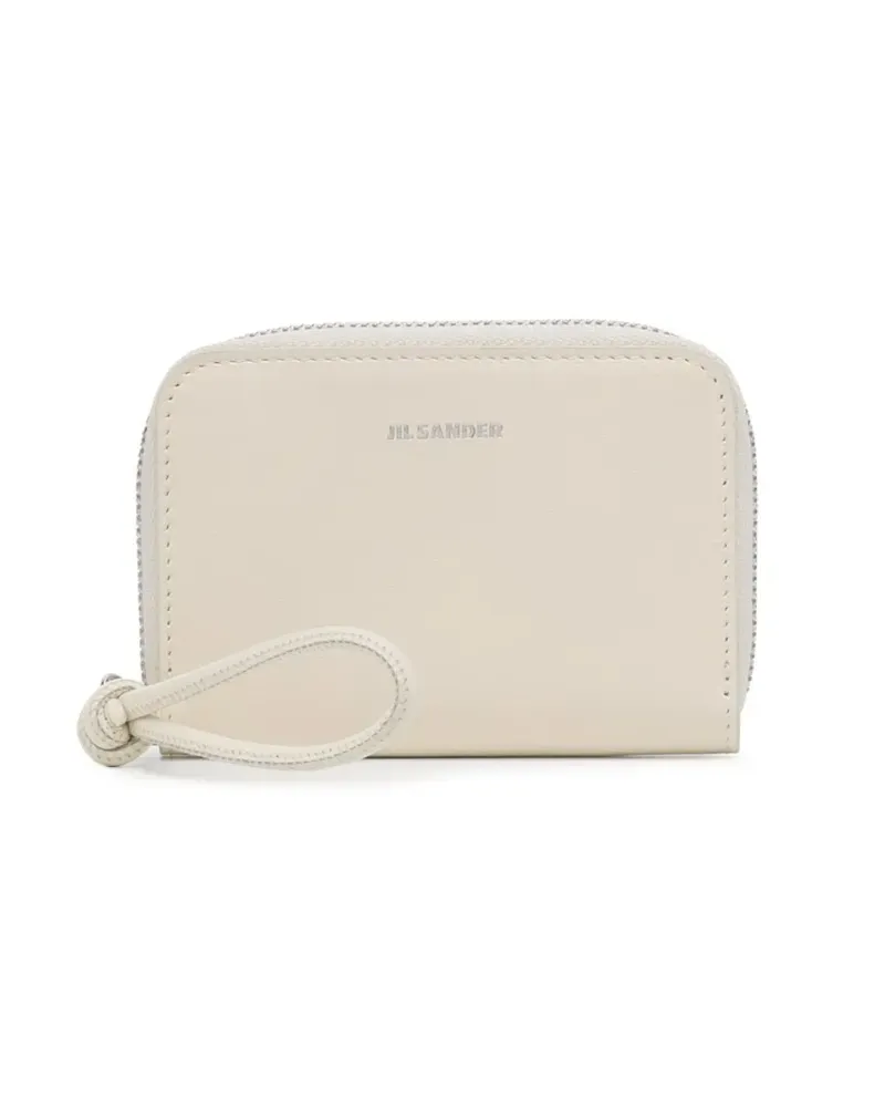 Jil Sander Portemonnaie mit Logo-Stickerei - Weiß Weiß