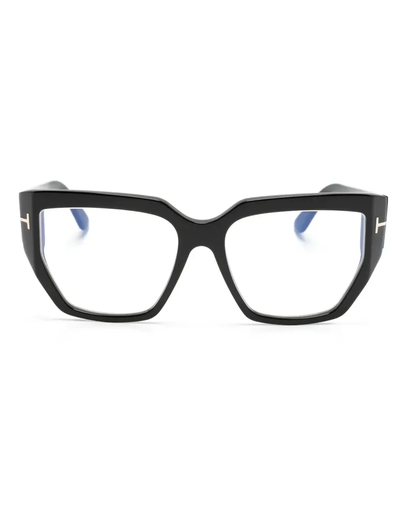 Tom Ford Brille mit geometrischem Gestell - Schwarz Schwarz