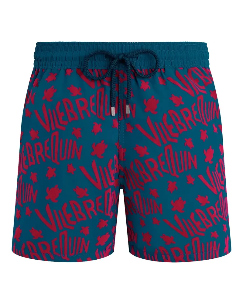 Vilebrequin Ronde des Tortues Badeshorts - Blau Blau