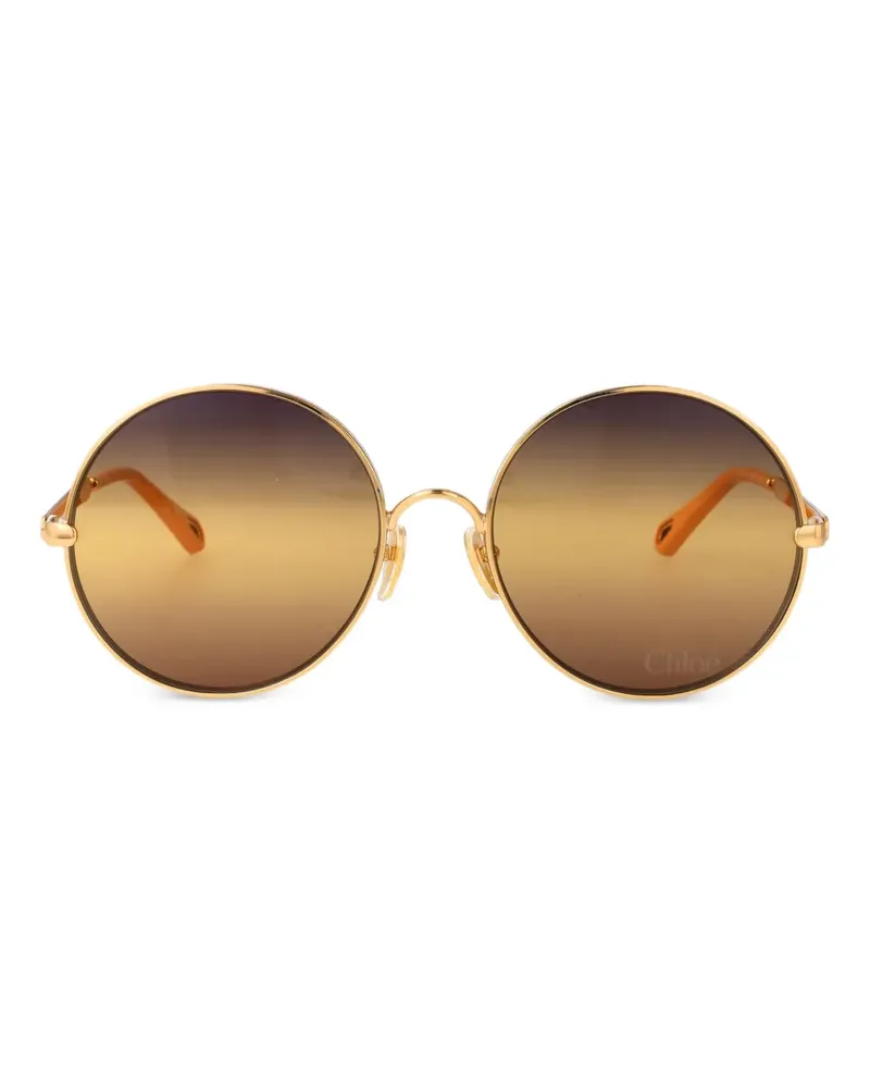 Chloé Aly Sonnenbrille mit rundem Gestell - Gold Gold