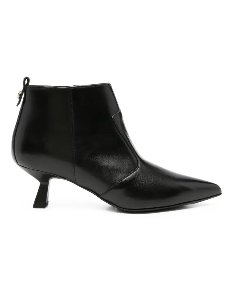 Nero Gardini pointed-toe leather ankle boots - Schwarz Schwarz