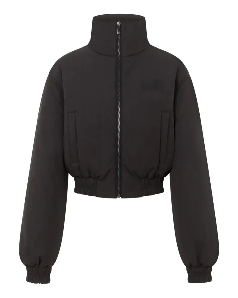 Moschino Leichte Daunenjacke aus Nylon - Schwarz Schwarz