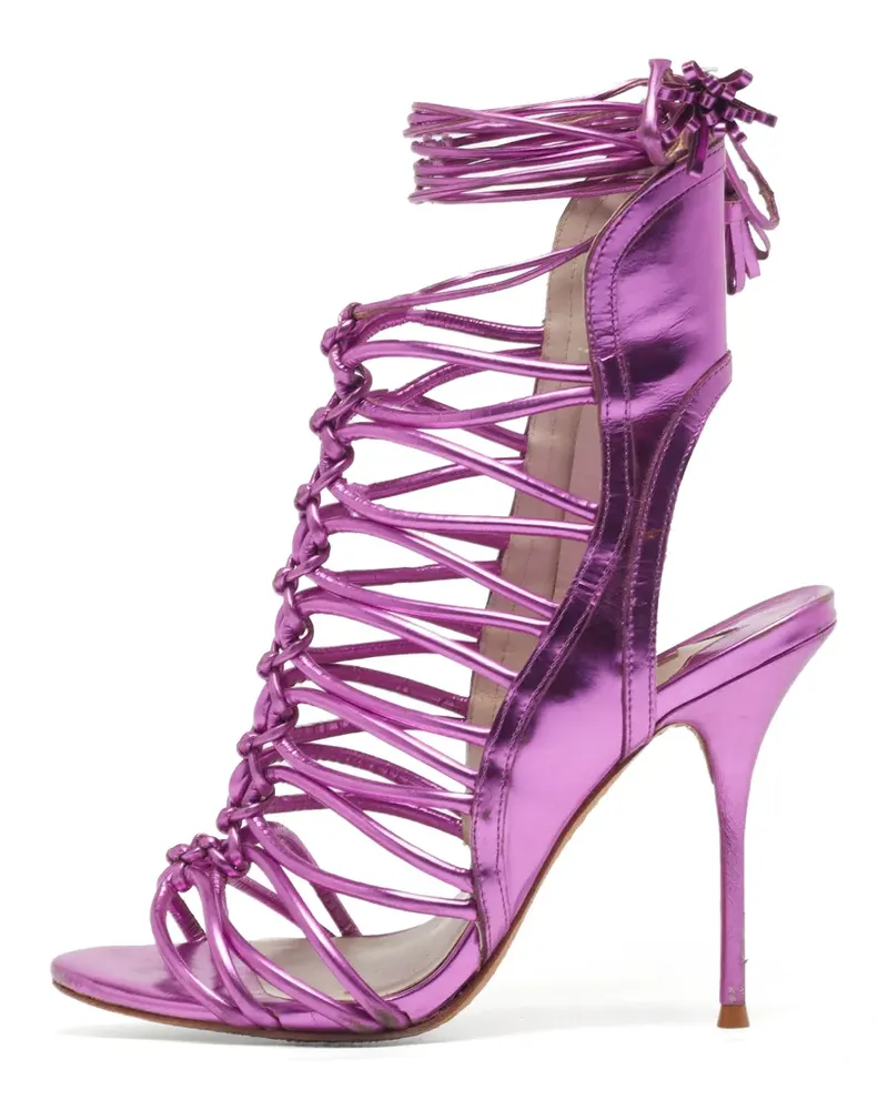 Sophia Webster Sandalen mit Schnürung - Violett Violett