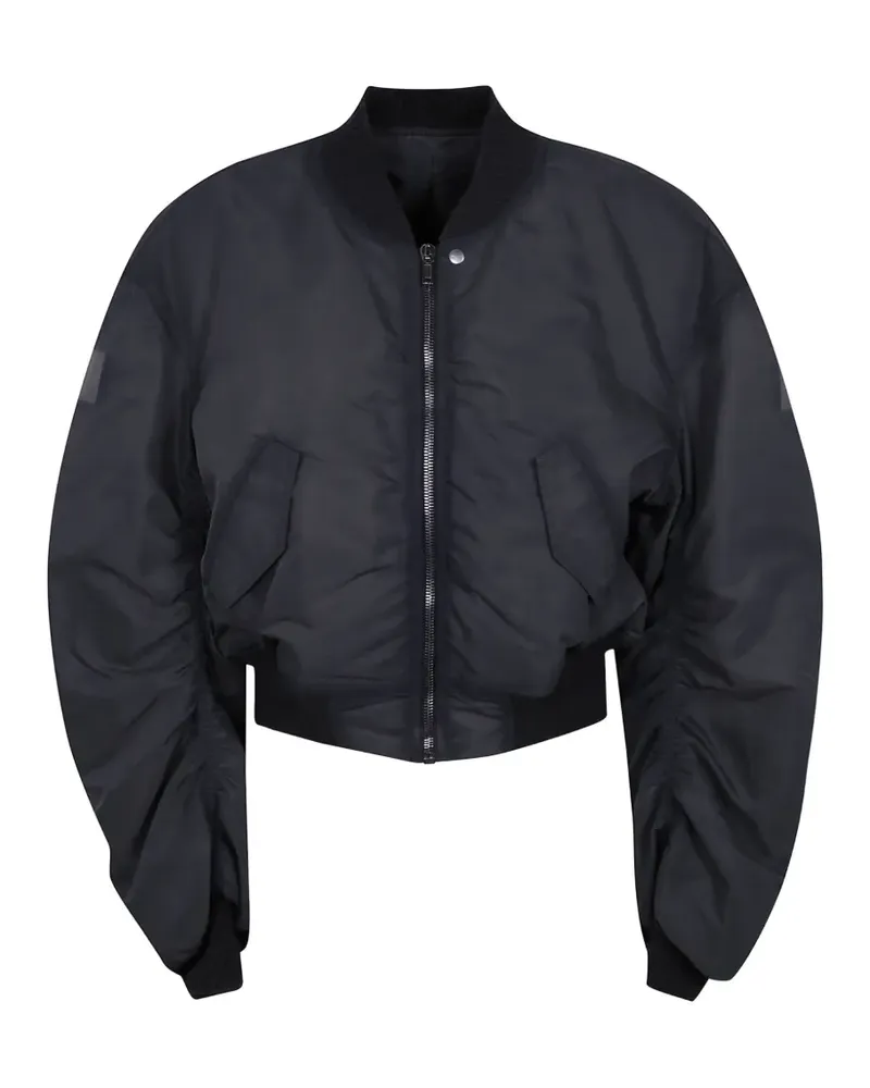 Rick Owens Cropped-Bomberjacke mit Raffungen - Grau Grau