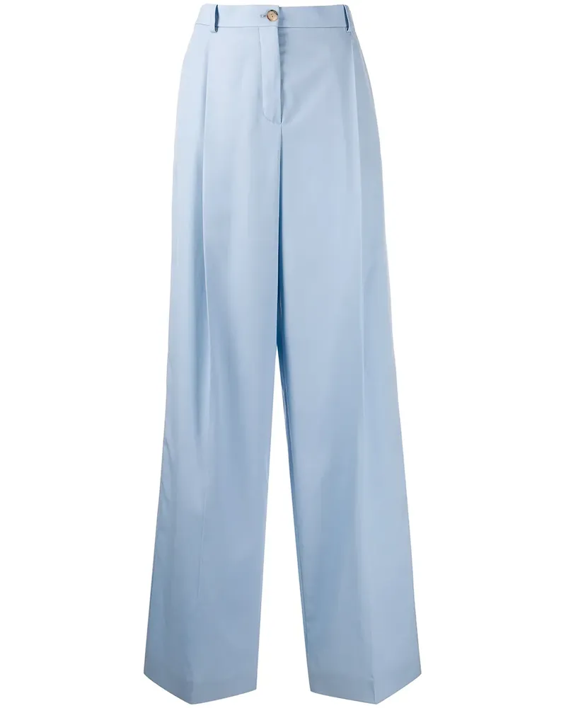 Nina Ricci Hose mit ausgestelltem Bein - Blau Blau