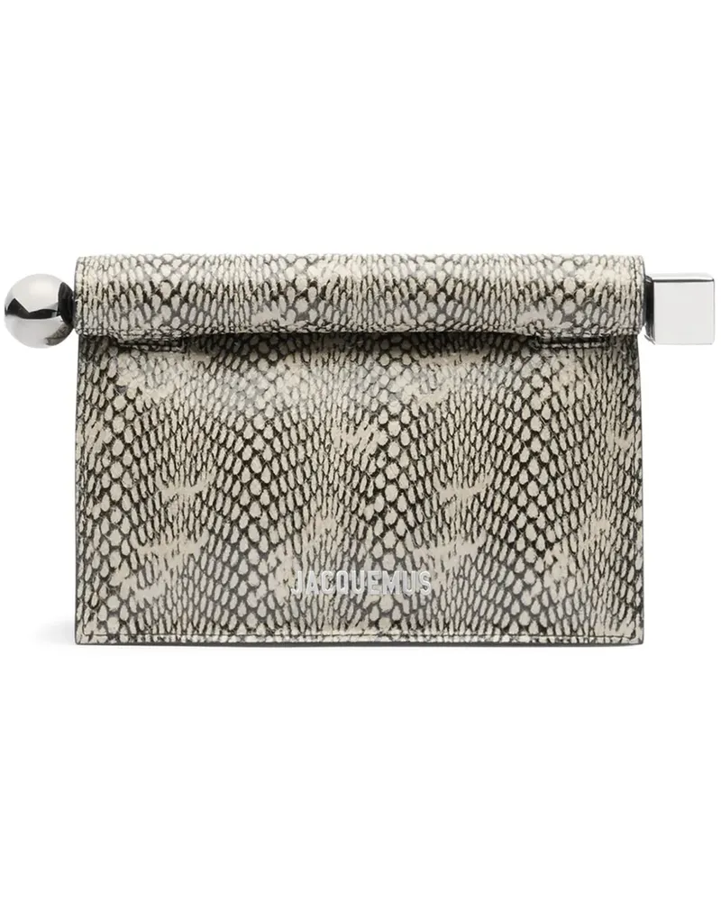 Jacquemus Rond Carré Clutch - Nude Nude