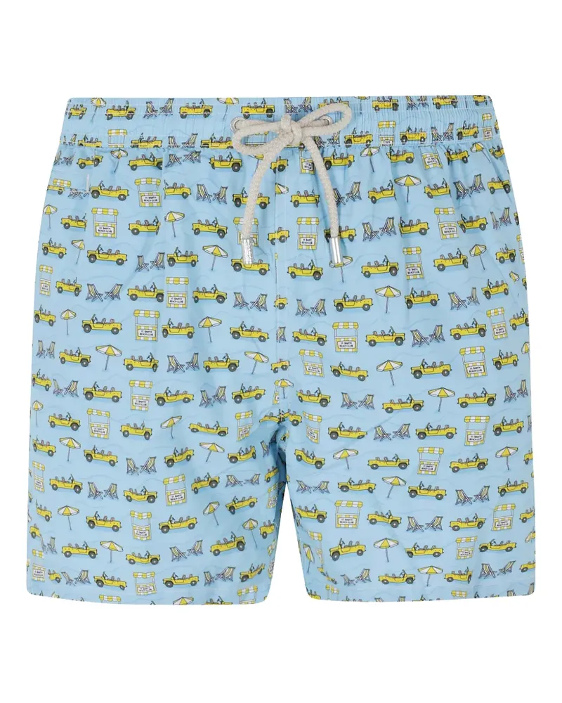 MC2 Saint Barth Lighting Micro Fantasy graphic-print swim shorts - Blau Blau