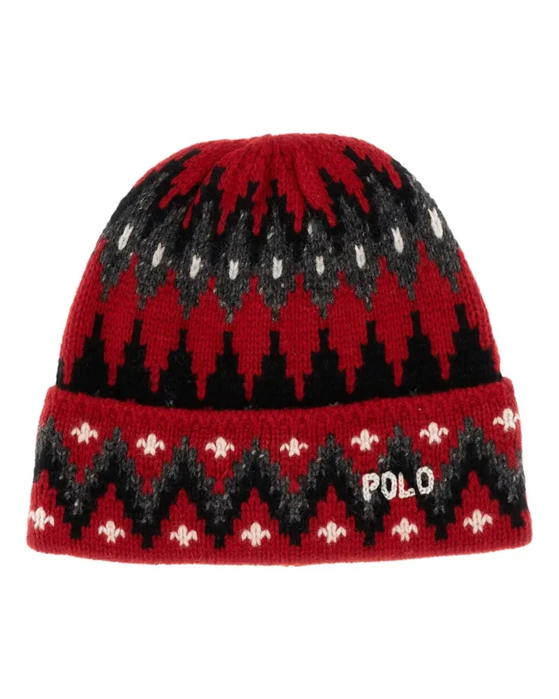 Ralph Lauren Beanie mit Intarsienmuster - Braun Braun