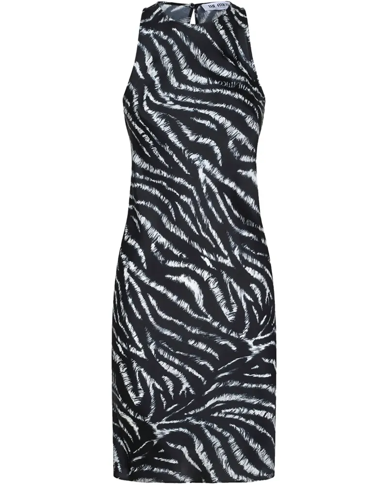 ATTICO Minikleid mit Zebra-Print - Schwarz Schwarz
