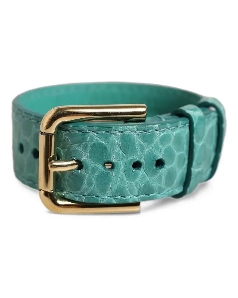 Dolce & Gabbana crocodile-effect leather bracelet - Gold Gold