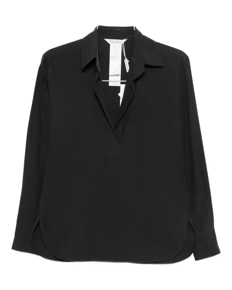 Max Mara Klassisches Hemd - Schwarz Schwarz