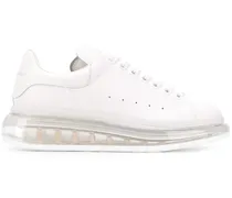 Sneakers aus Leder - Weiß