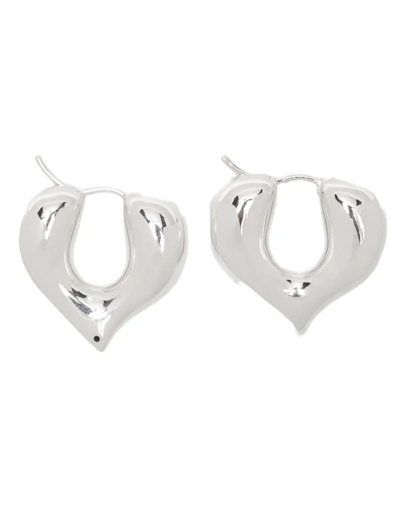 Missoma Molten Heart hoop earrings - Silber Silber