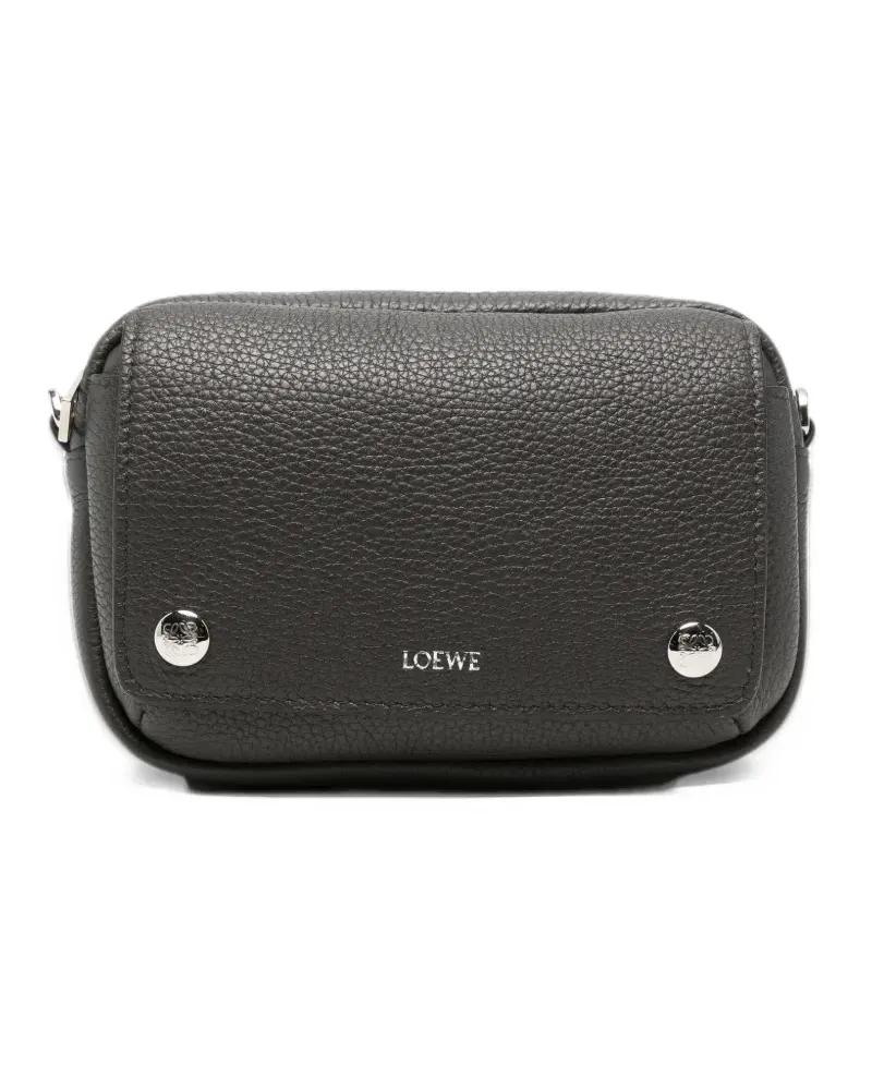 Loewe grained leather messenger bag - Grau Grau