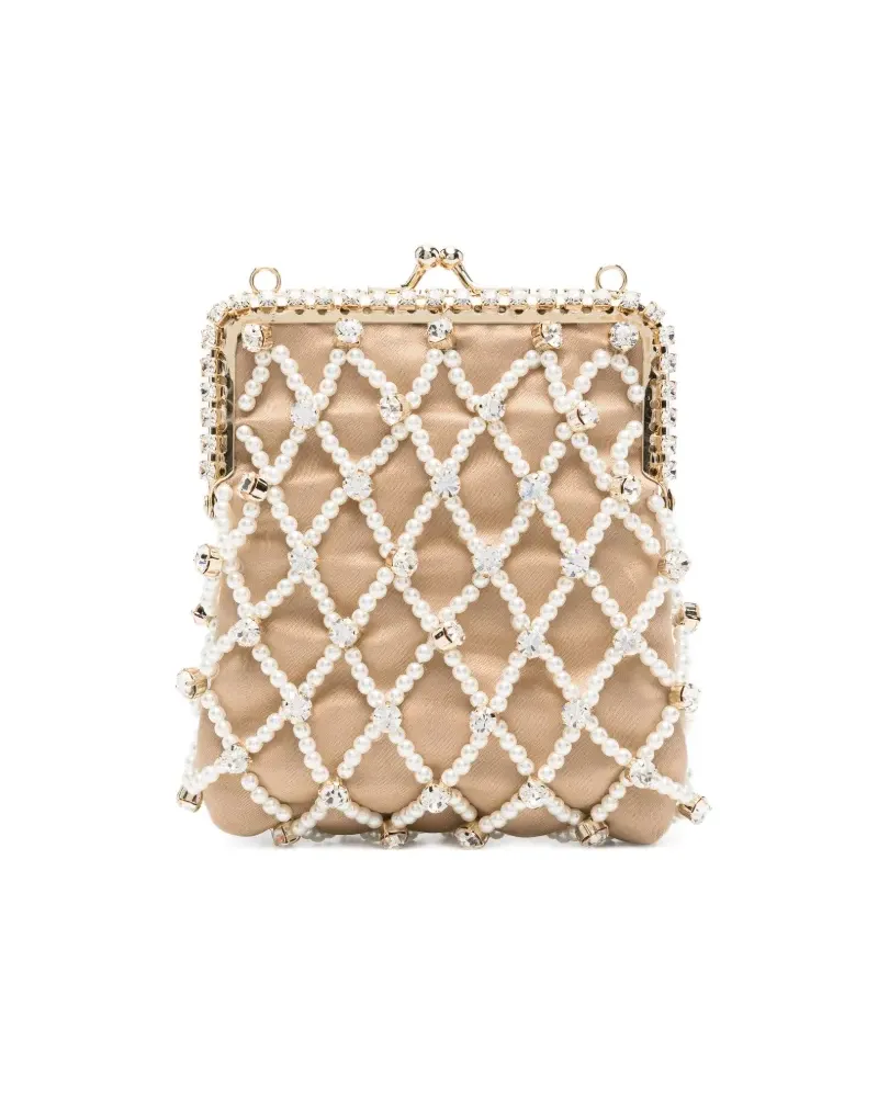 Rosantica Schultertasche mit Kristallen - Gold Gold