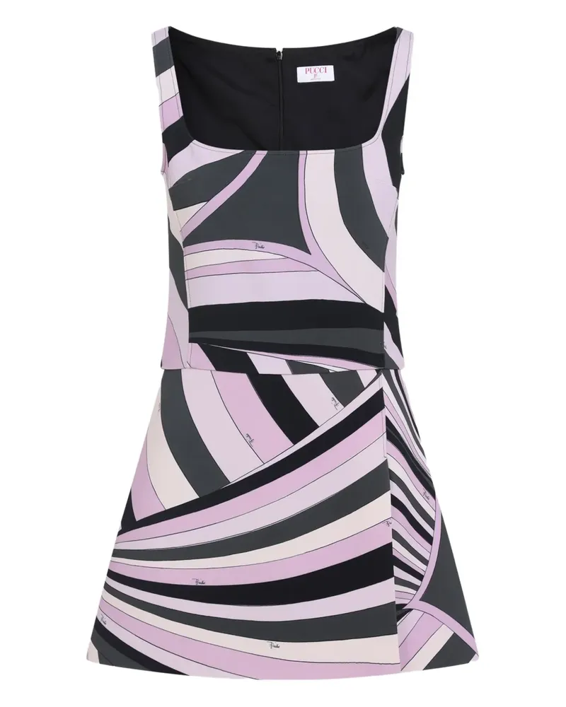 Emilio Pucci abstract-print sleeveless dress - Rosa Rosa