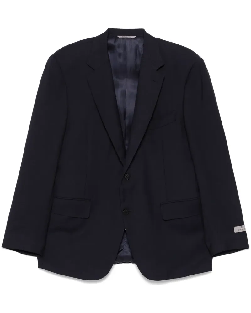 Canali Sakko aus Twill - Blau Blau