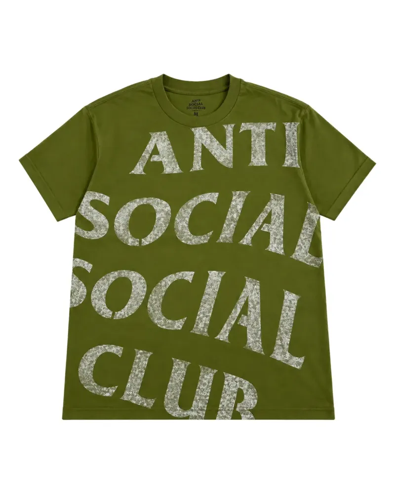Anti Social Social Club T-Shirt mit Logo-Print - Grün Grün