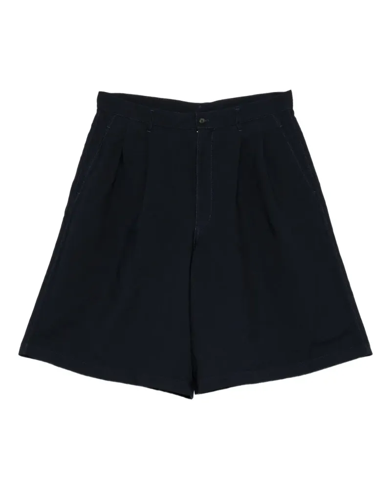 Comme des Garçons pleated-detail shorts - Blau Blau