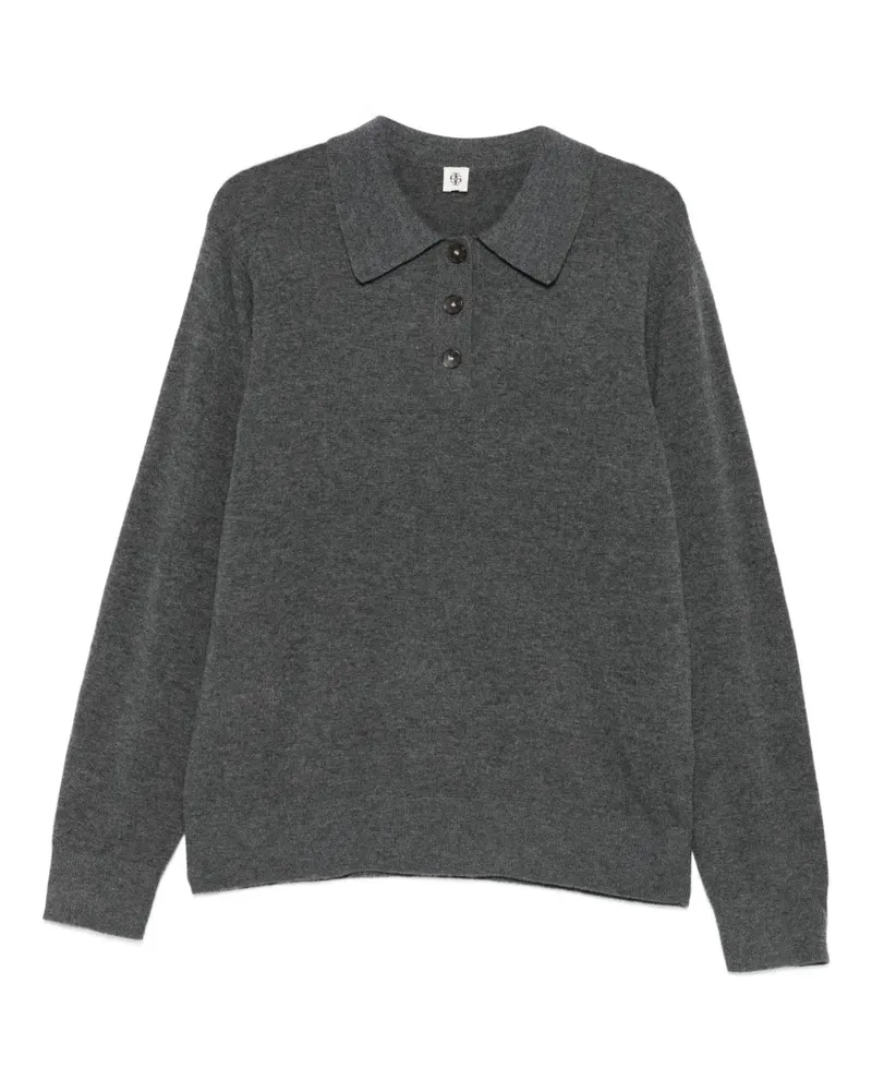 The Garment Como Poloshirt mit Knöpfen - Grau Grau