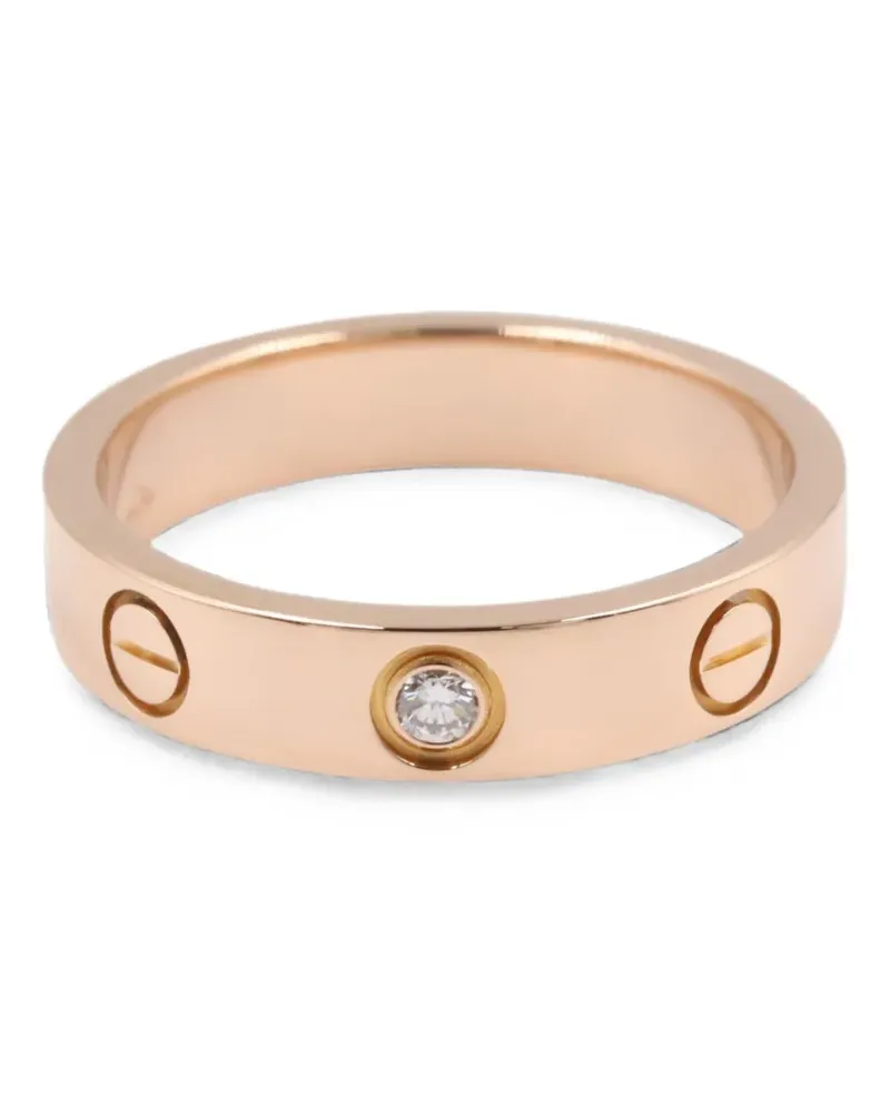 Cartier 2010s Love Ring mit Diamant - Rosa Rosa