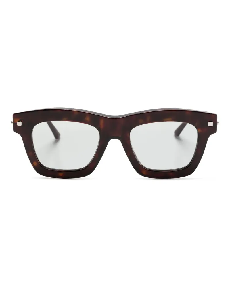 KUBORAUM Sonnenbrille mit breitem Gestell - Braun Braun