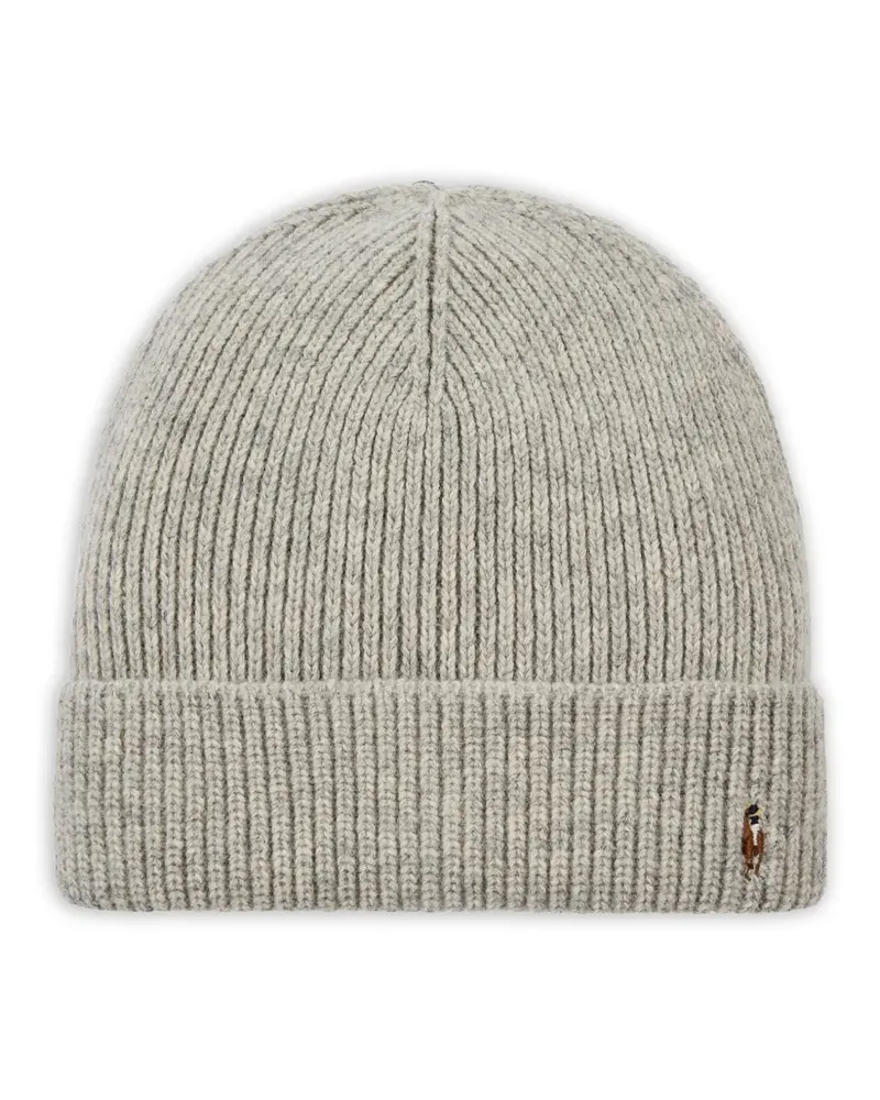 Ralph Lauren Beanie mit ikonischem Bündchen - Grau Grau