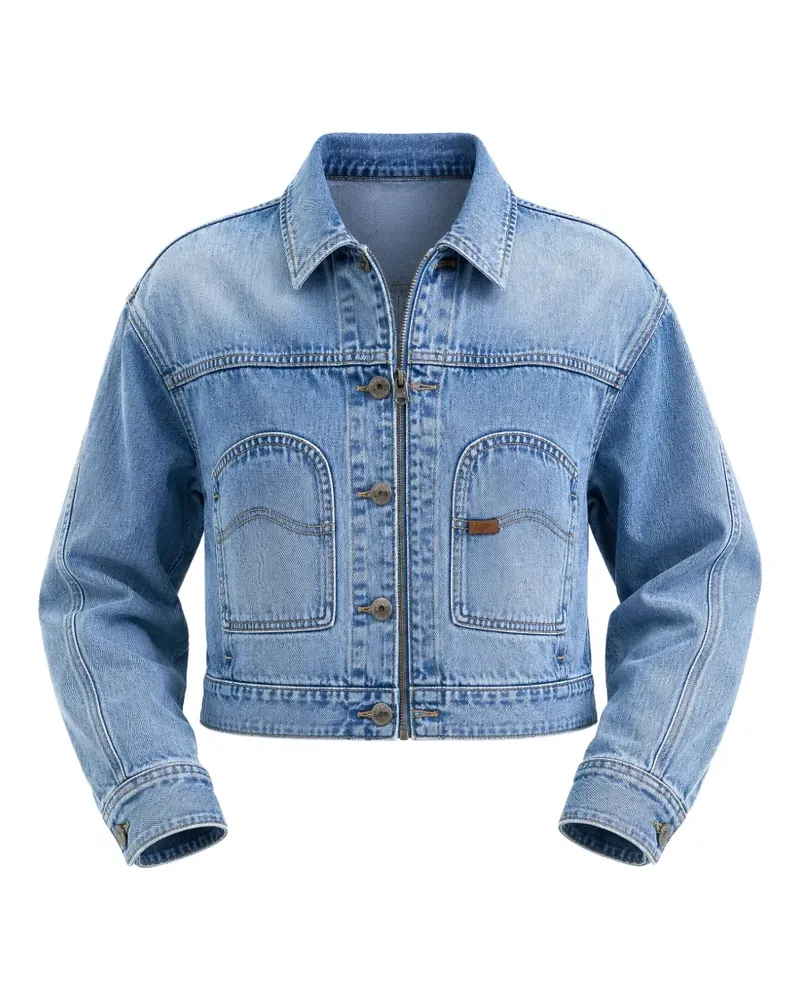 Lee cropped denim jacket - Blau Blau
