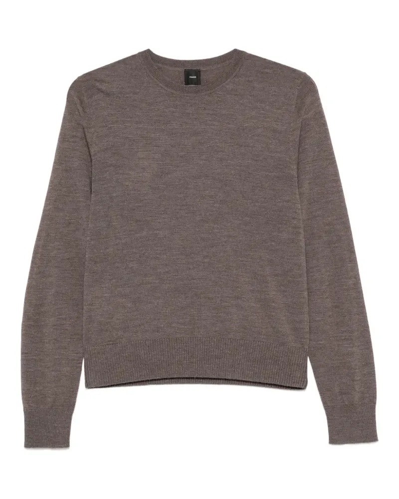 Pinko Lourdes Pullover mit geripptem Besatz - Grau Grau