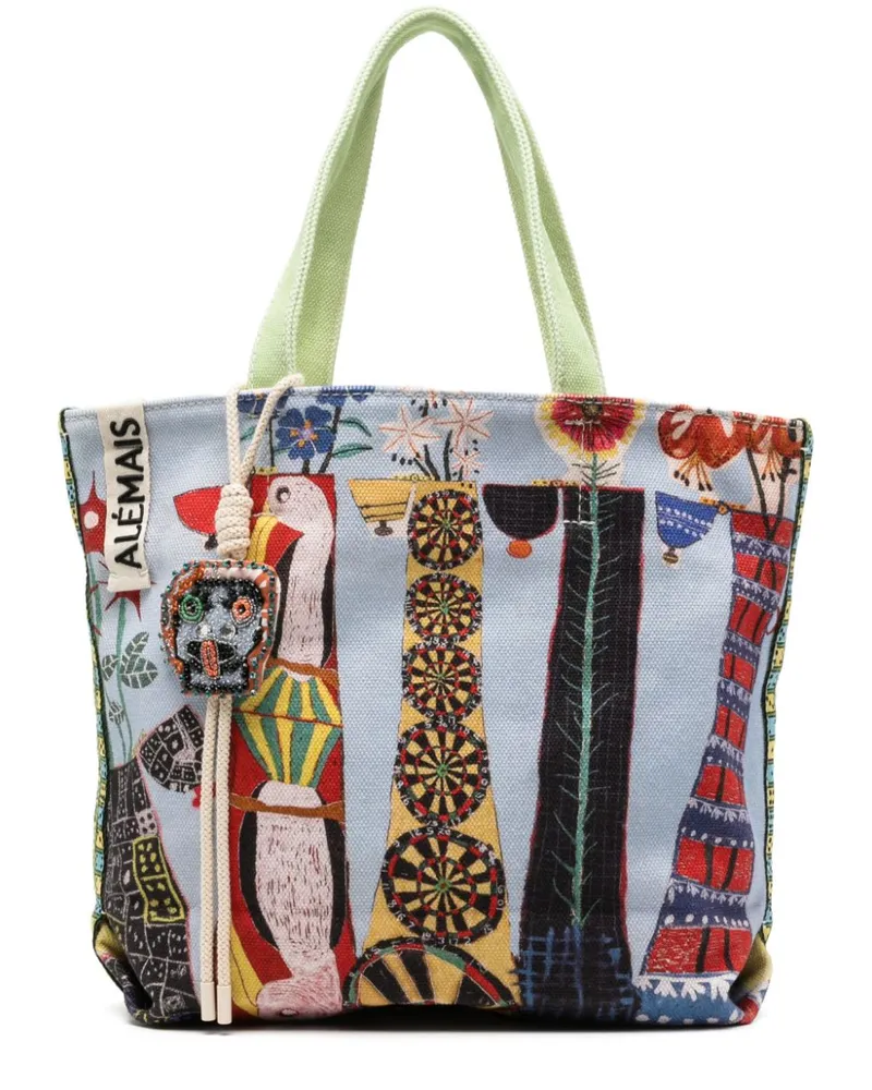 ALEMAIS Tote Bag aus Canvas Blau