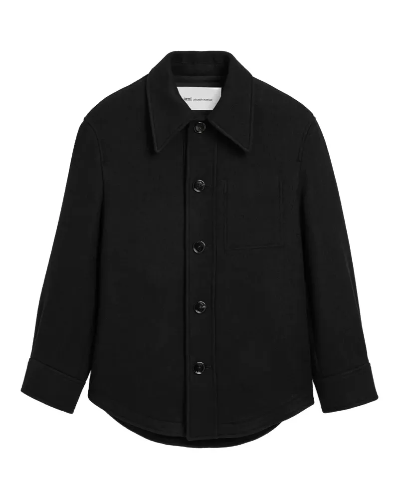 AMI Paris Jacke mit Knopfleiste - Schwarz Schwarz