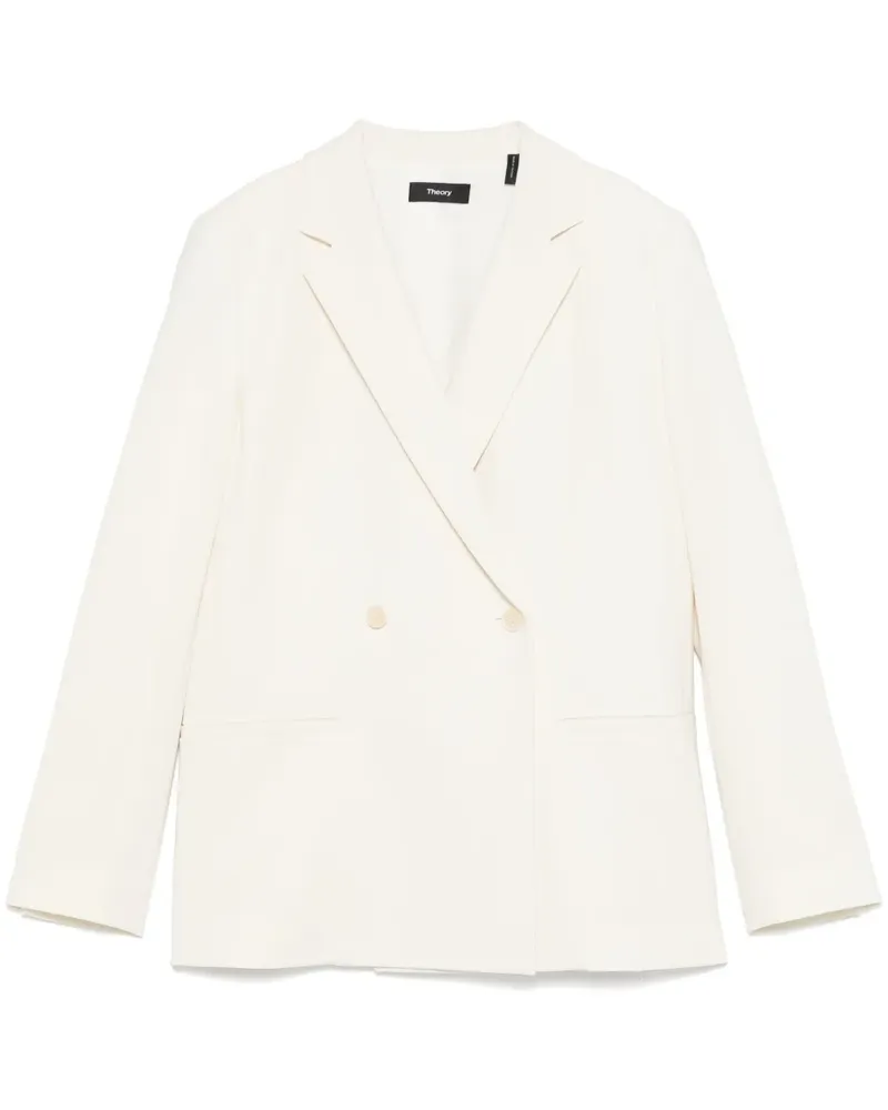 Theory Doppelreihiger Blazer - Nude Nude
