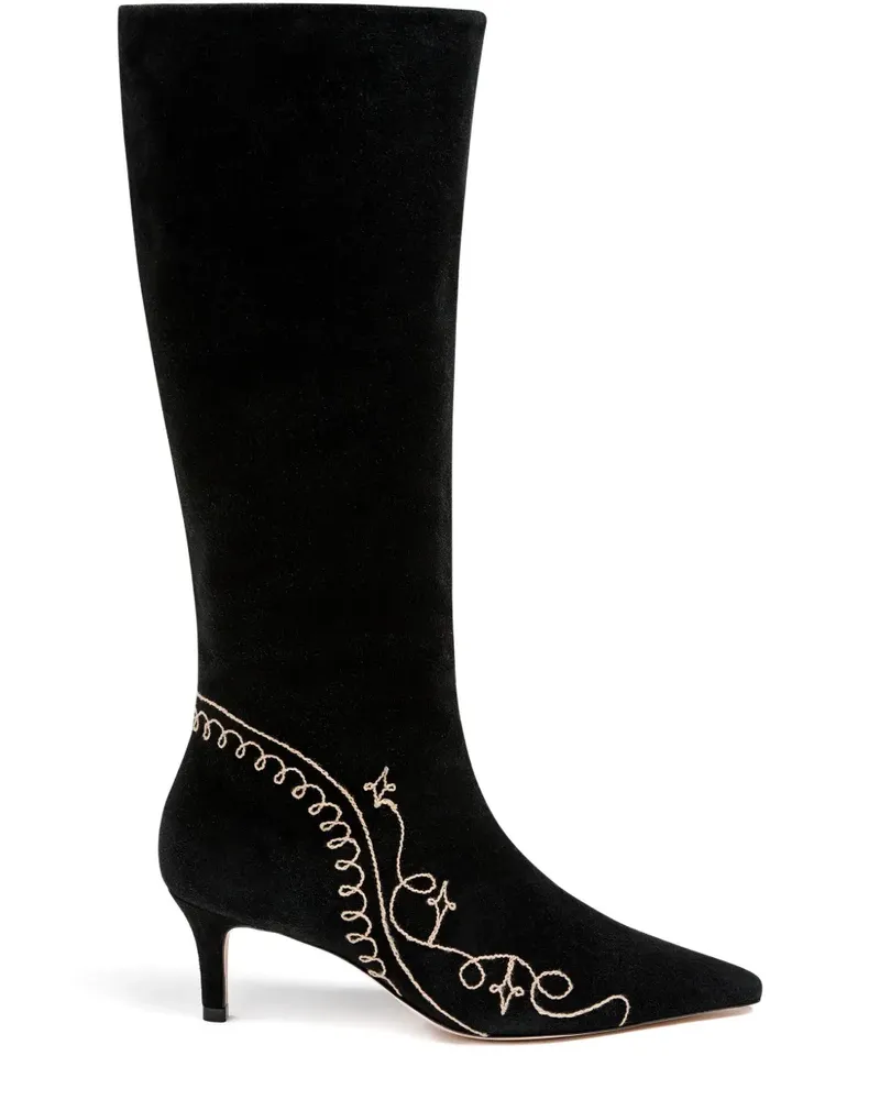 Cinq à Sept 60mm Casey knee-high boots - Schwarz Schwarz