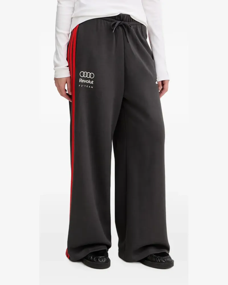 adidas Audi Revolut F1 Team logo-print side-stripe track pants - Grau Grau