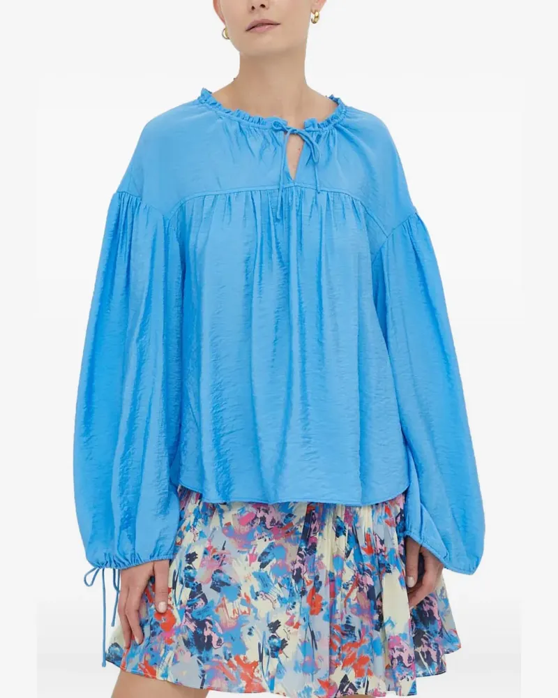 Day Birger et Mikkelsen Gerafftes Top - Blau Blau