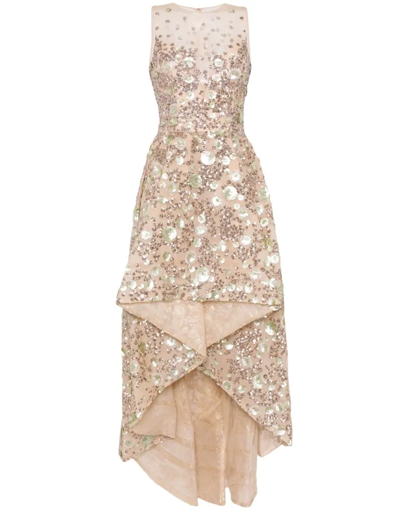 Saiid Kobeisy Robe mit Perlen - Nude Nude