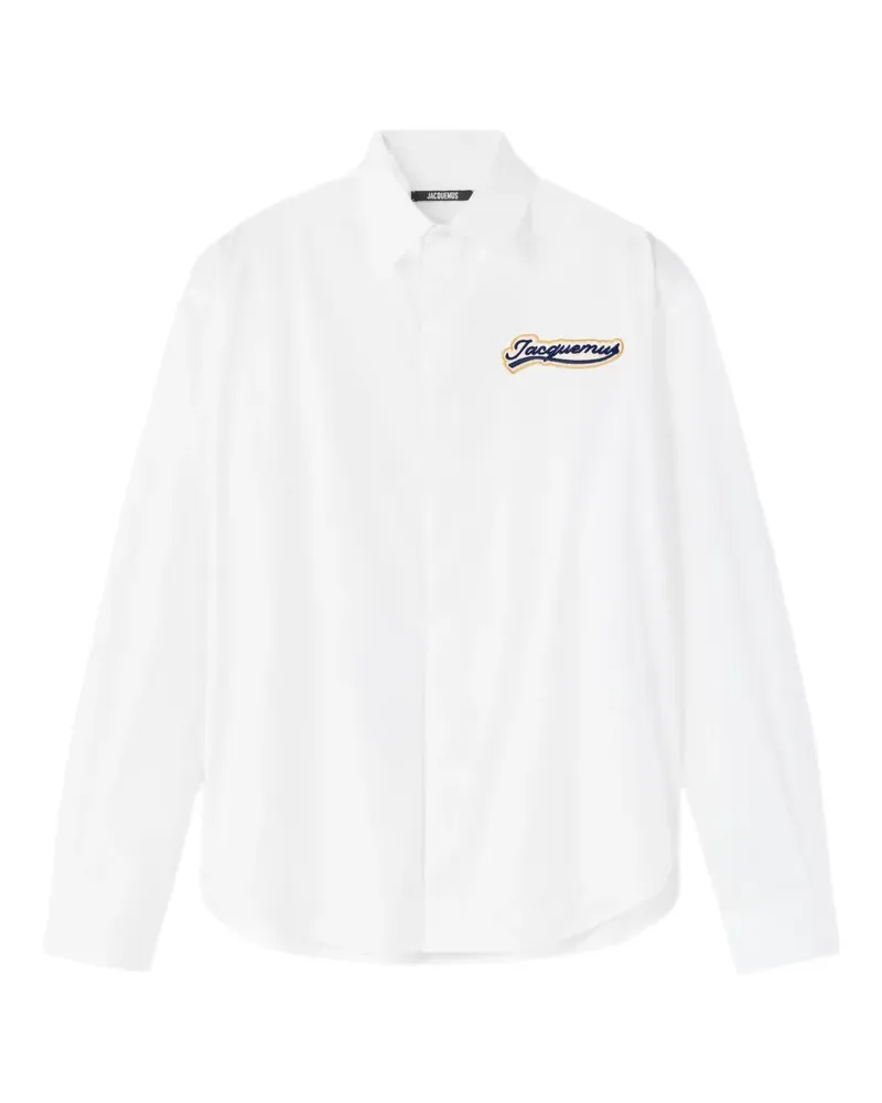 Jacquemus Hemd mit Logo-Patch - Weiß Weiß