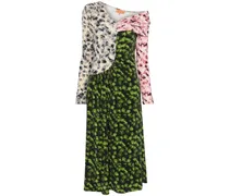 Einschultriges Midikleid - Grün