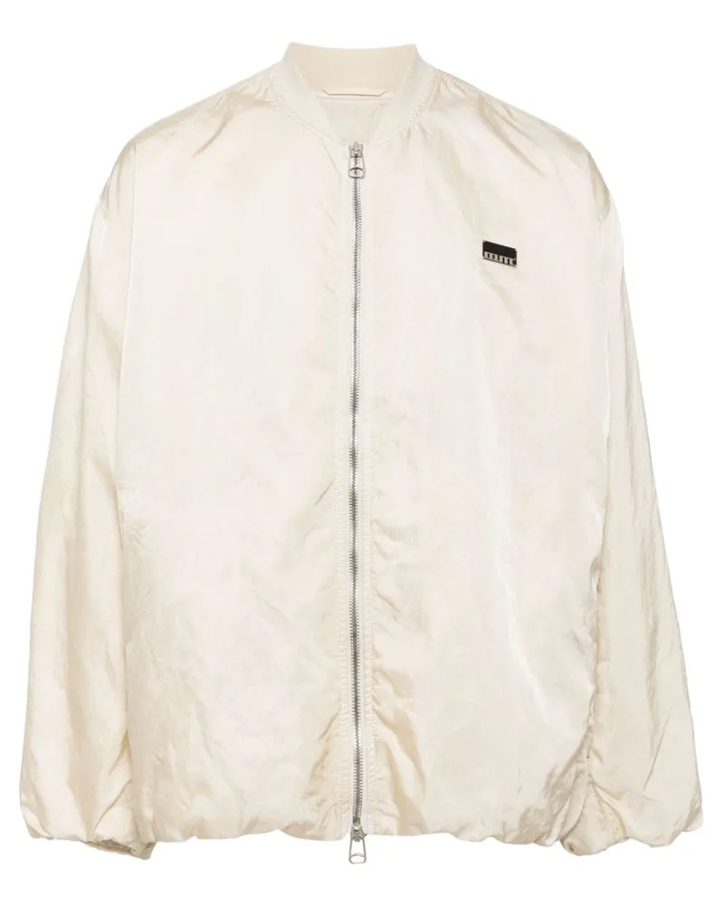 OAMC Bacchus Bomberjacke mit Logo-Schild - Nude Nude