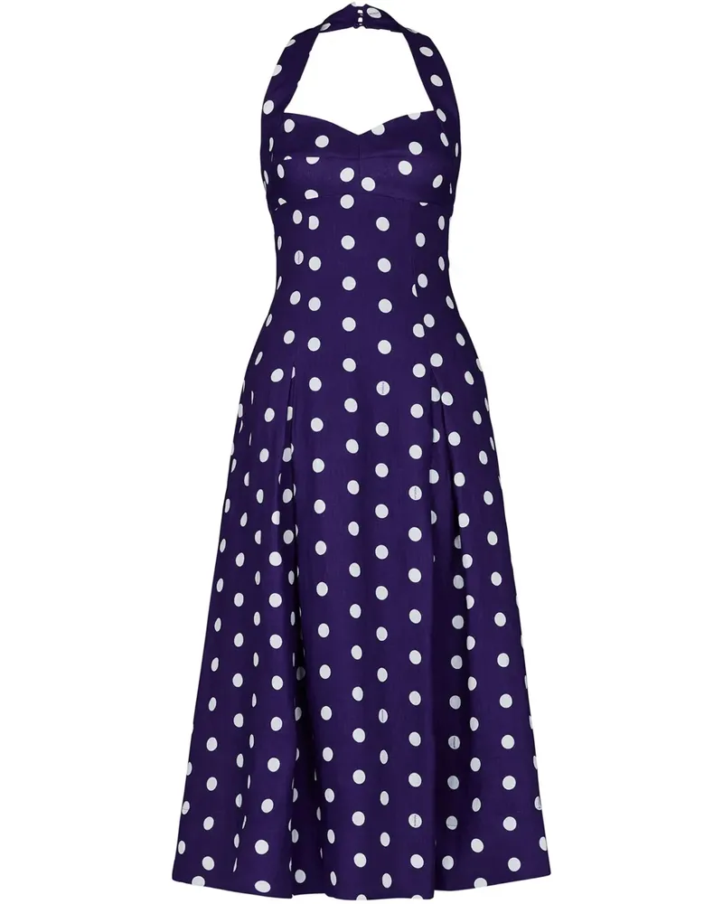 NICHOLAS Seraphina Midikleid - Blau Blau