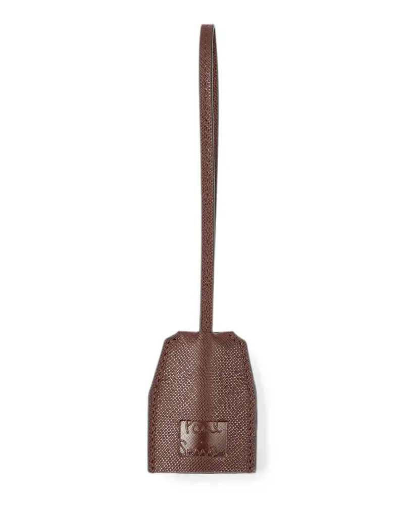 Paul Smith Dunkelbrauner Schlüsselanhänger aus Leder Braun